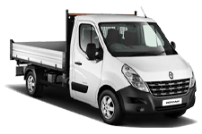 Car Hire Houghton-le-Spring - White 3.5 Tonne Folkestone Tipper Transit - Van hire Houghton-le-spring