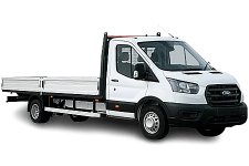 Car Hire Houghton-le-Spring - White Ford Transit Dropside Van - Van hire Houghton-le-spring